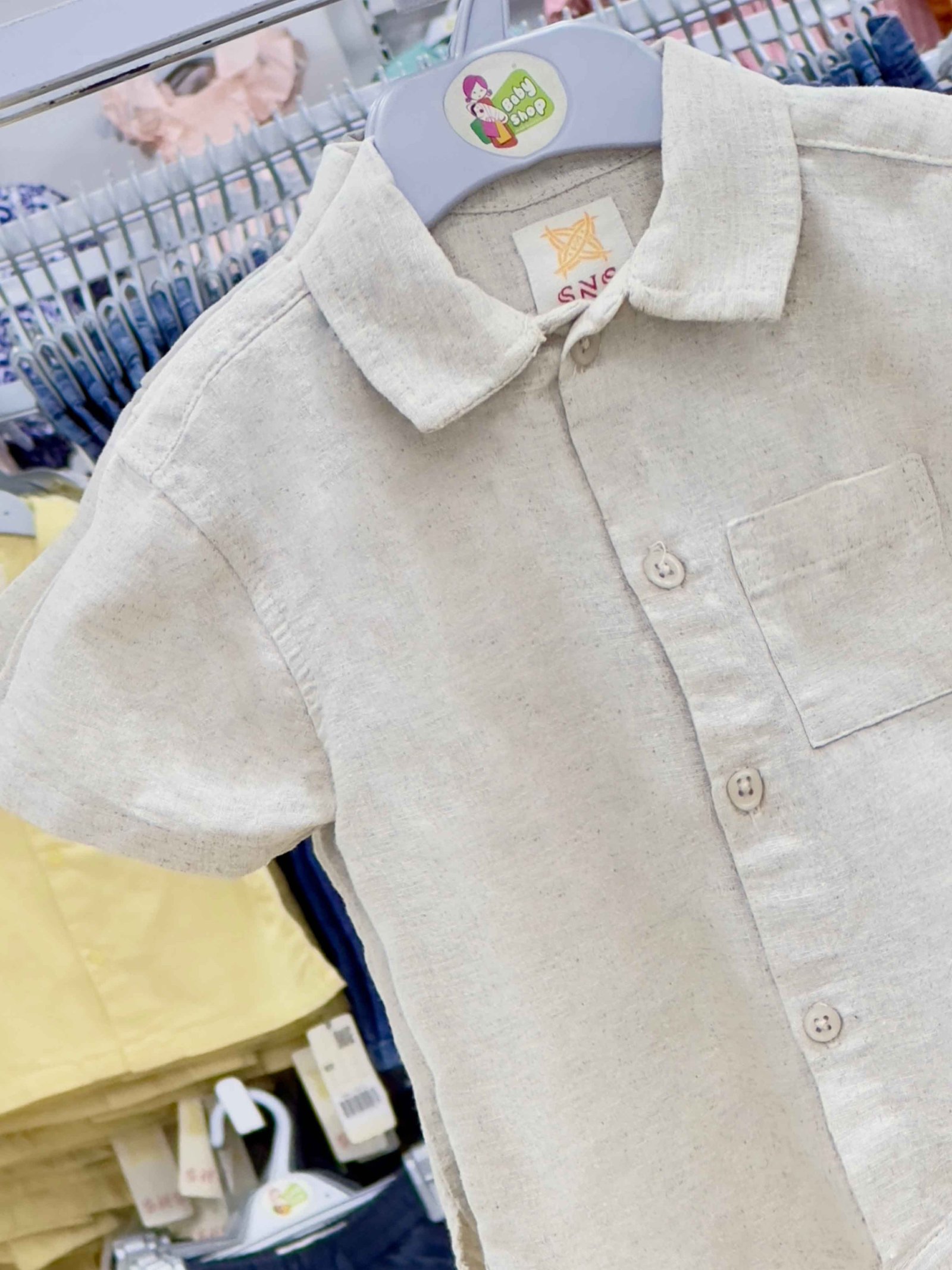Boys Short Sleeve Shirt (0/3 M-6 Year) (105442)